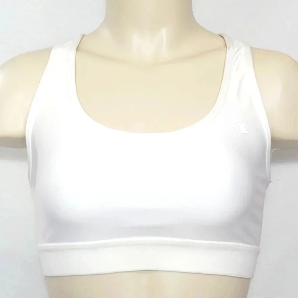 SMALL Champion 6715‎ Absolute Workout Wire Free Sport Bra White NWT